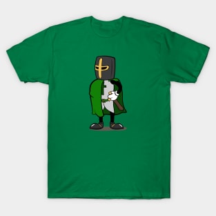 Teutonic Knight Cartoon (Player 3 colors, Green) T-Shirt